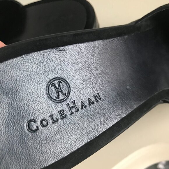 Cole Haan Air Black Austyn Suede Mule Size 9.5 - Picture 7 of 8